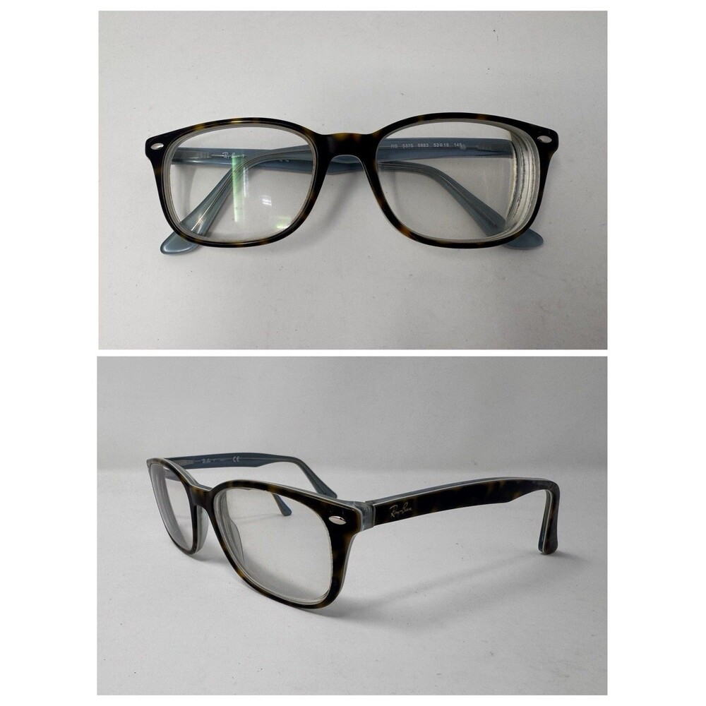 Ray-Ban RB5375 Eyeglass Frames Only 53-18-145 Tortoise Blue 5883
